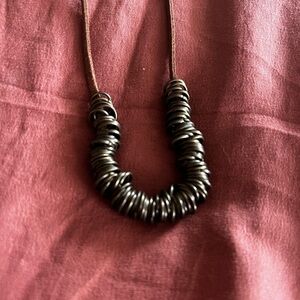 Elegant Brown Coil Necklace